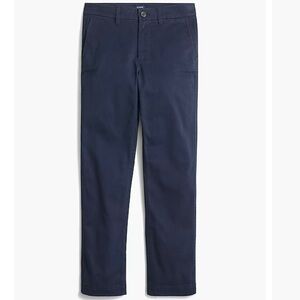 High-rise girlfriend chino pant in navy blue